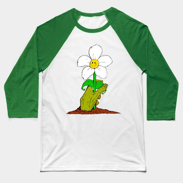 Zombie Flower Baseball T-Shirt by Ferrell